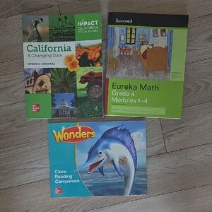 McGraw Hill California & Eureka Math Grade 4 Teaching Set - Green Covers